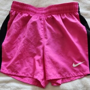Nike Kids Pink and Black Shorts